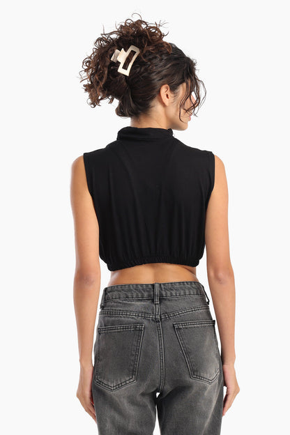 High Neck Sleeveless Neck Cover