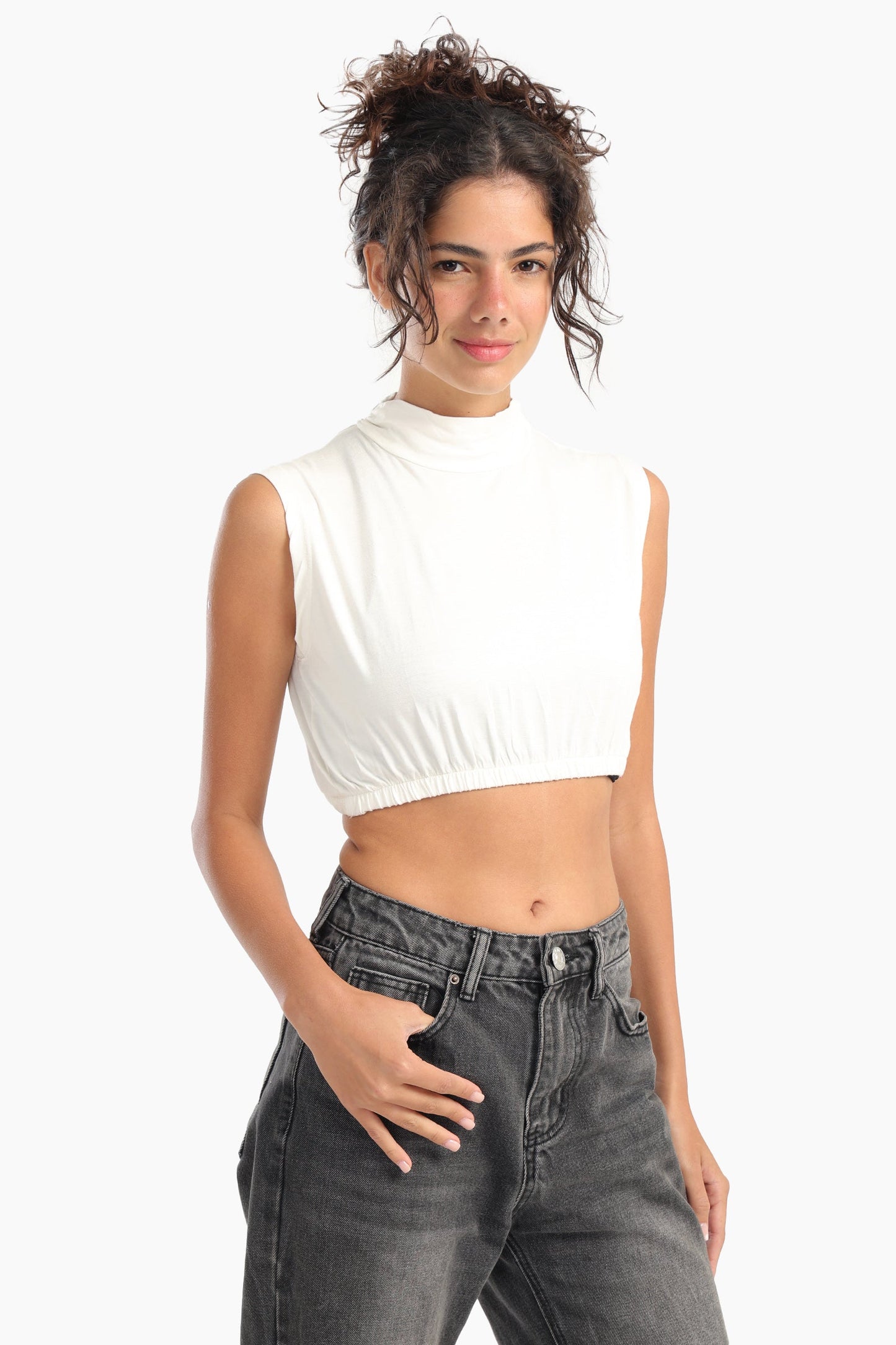 High Neck Sleeveless Neck Cover