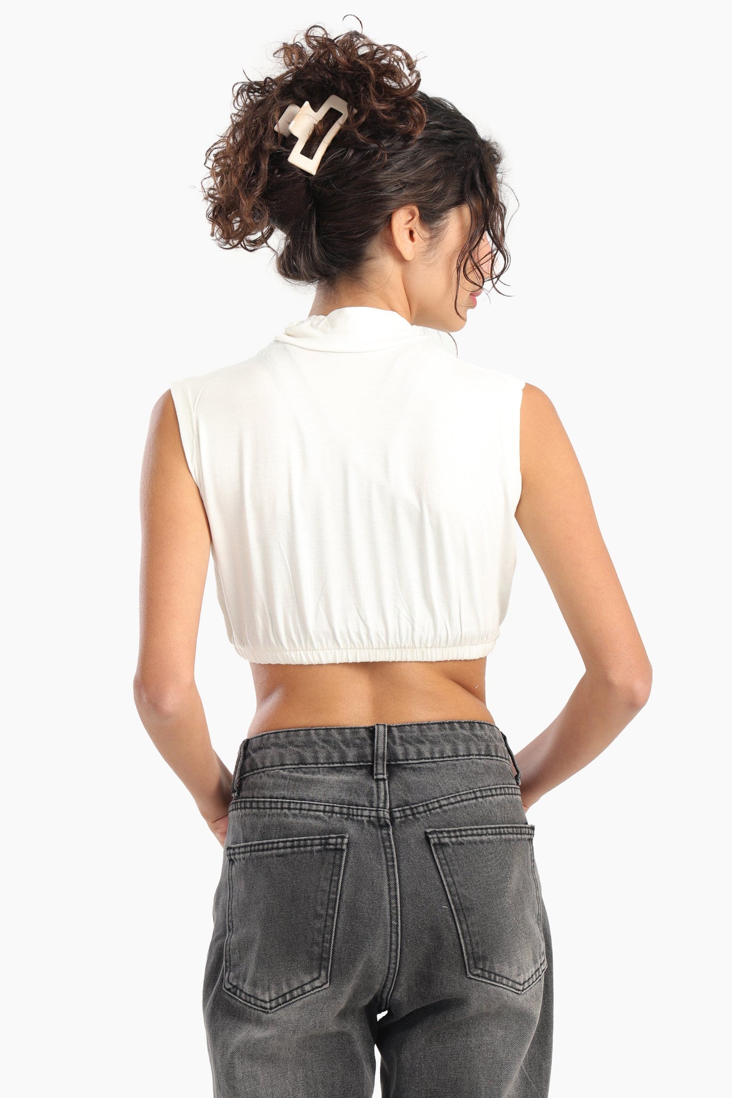 High Neck Sleeveless Neck Cover