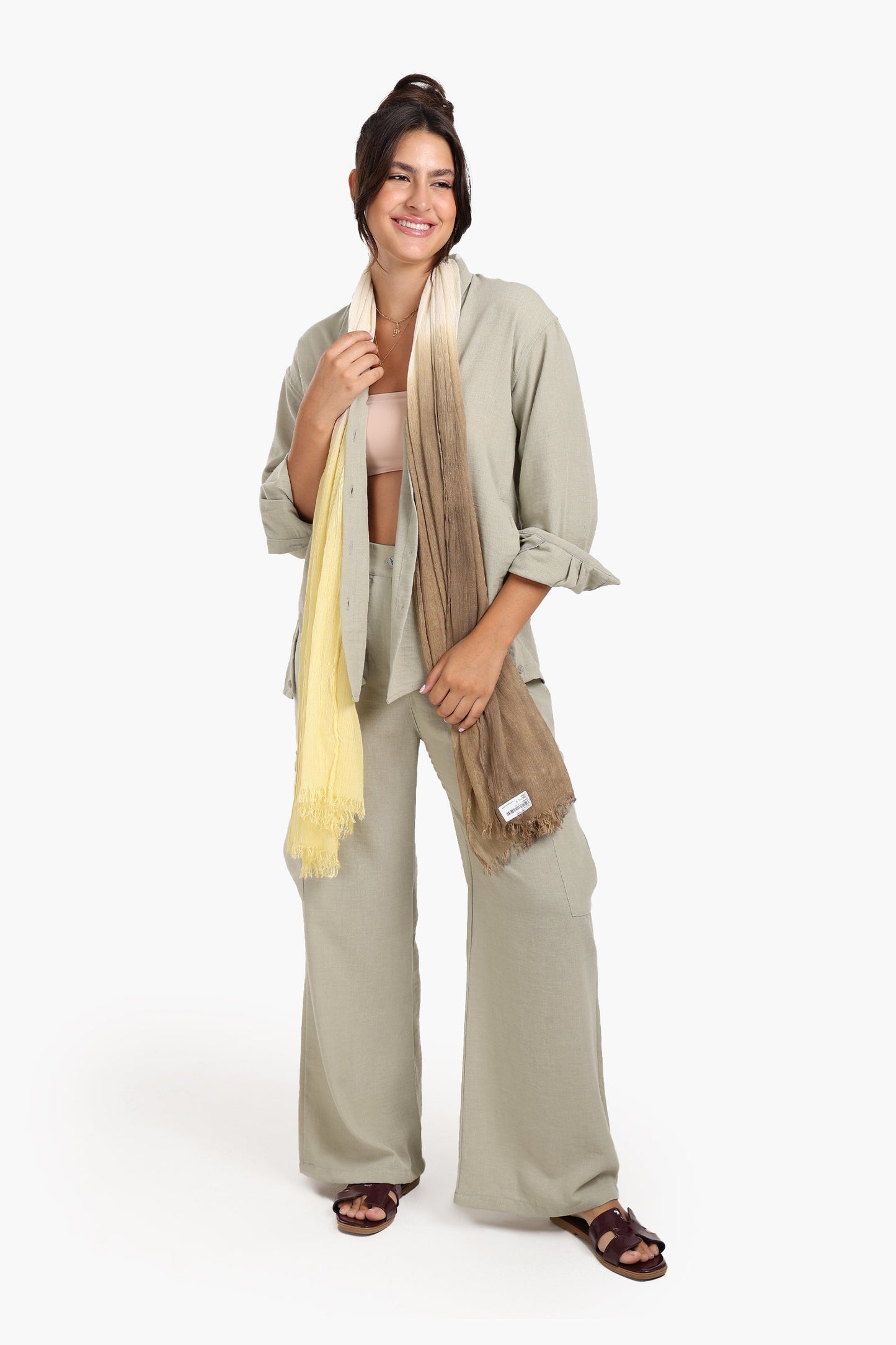 Gradient Cotton Scarf