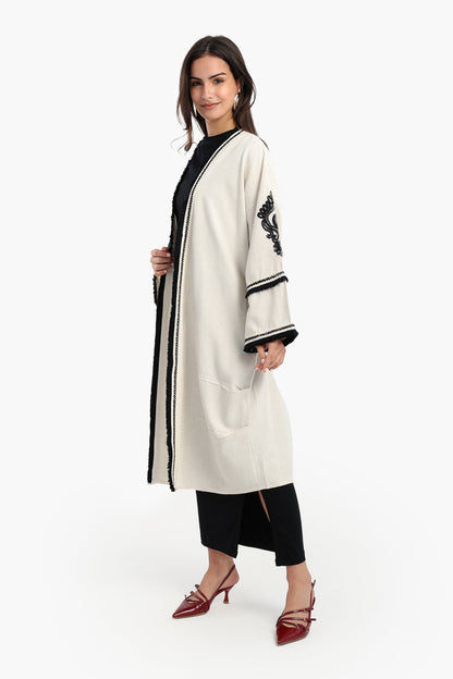 Midi Kimono with Embroidery