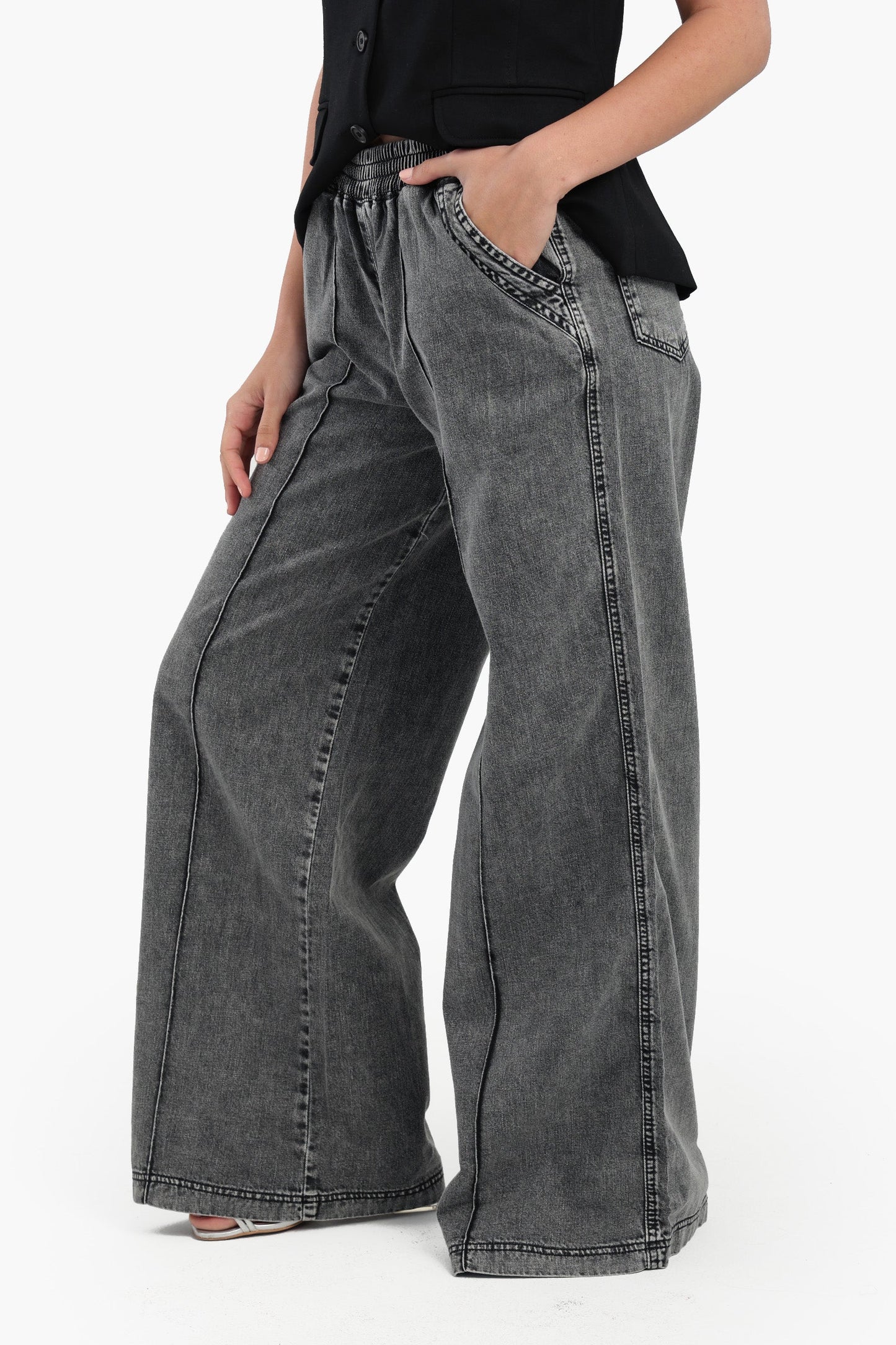 Relaxed-Fit Denim Pants