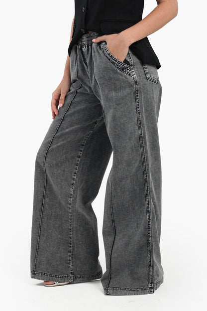Relaxed-Fit Denim Pants