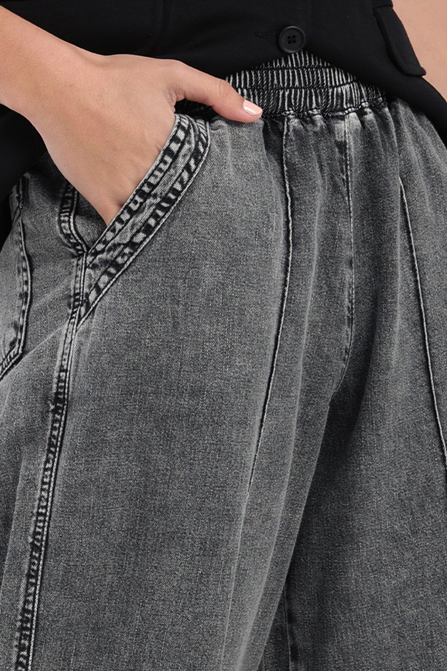 Relaxed-Fit Denim Pants