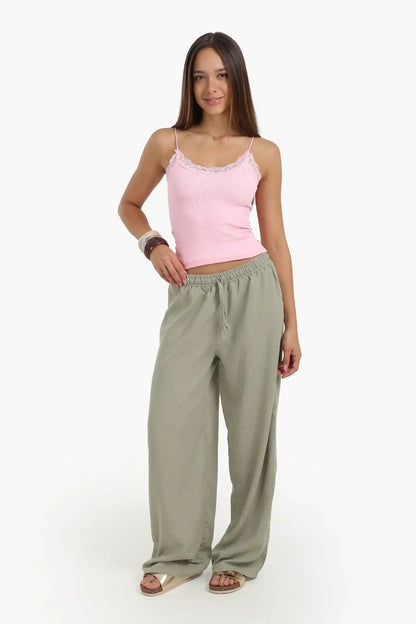 Sleek Solid Patterned Top