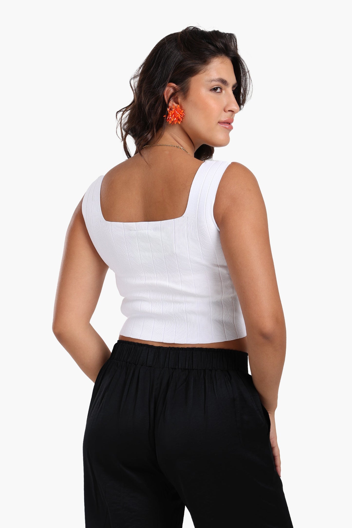 Square Neck Crop Top
