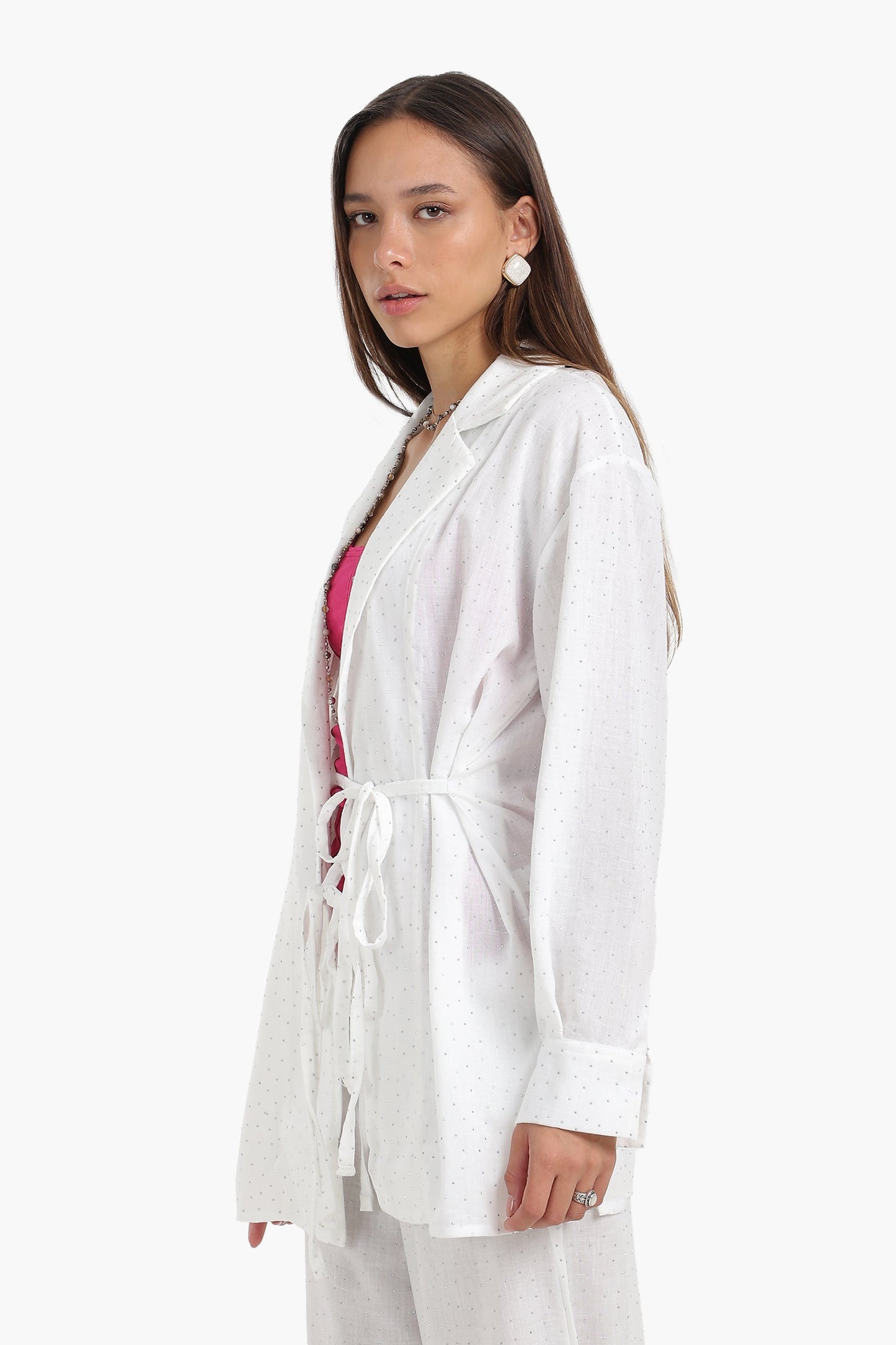 كارديجان بتصميم ملفوف ومرصع بالترتر