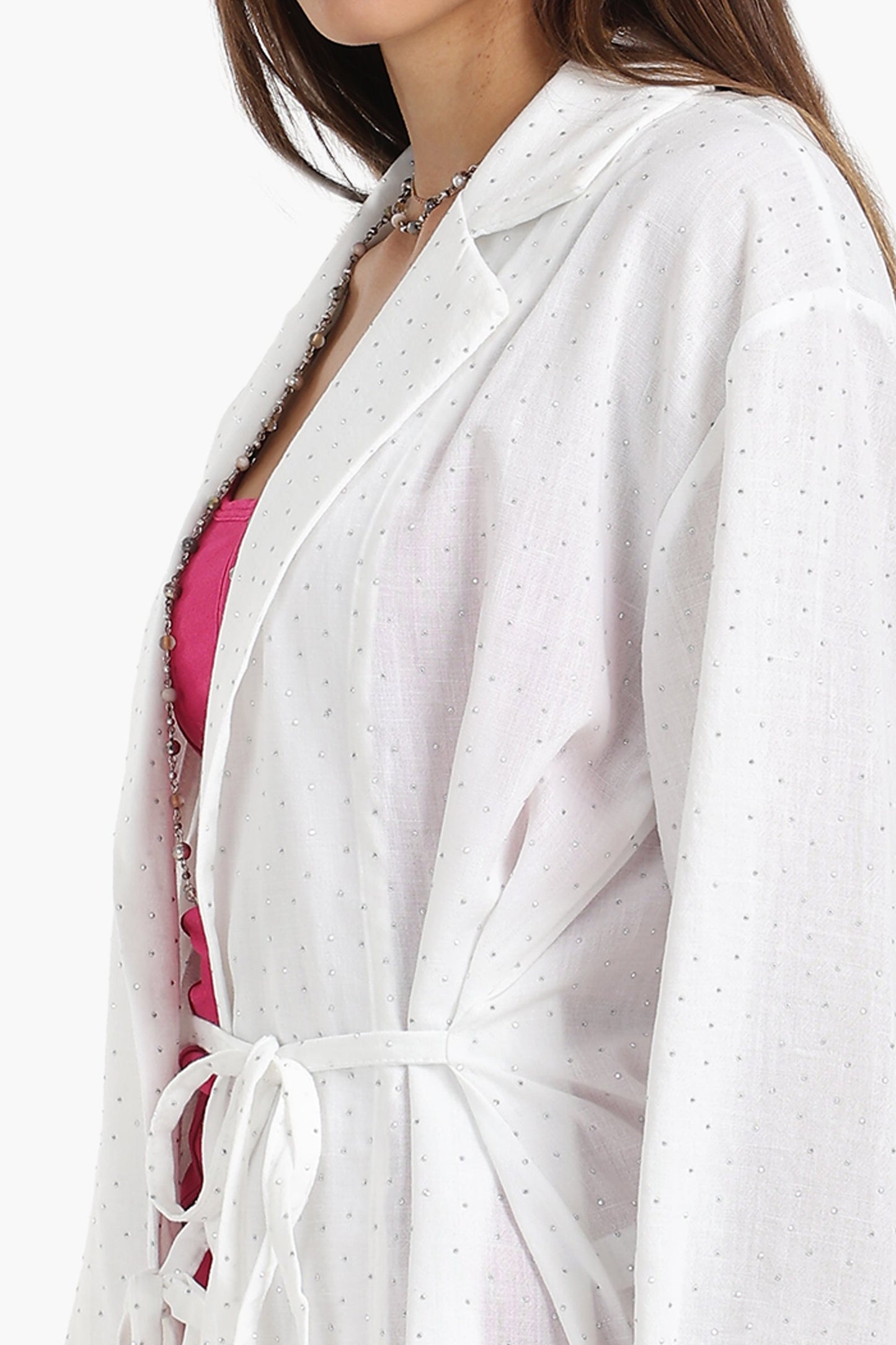 كارديجان بتصميم ملفوف ومرصع بالترتر