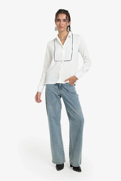 Stitched Front Panel Shirt