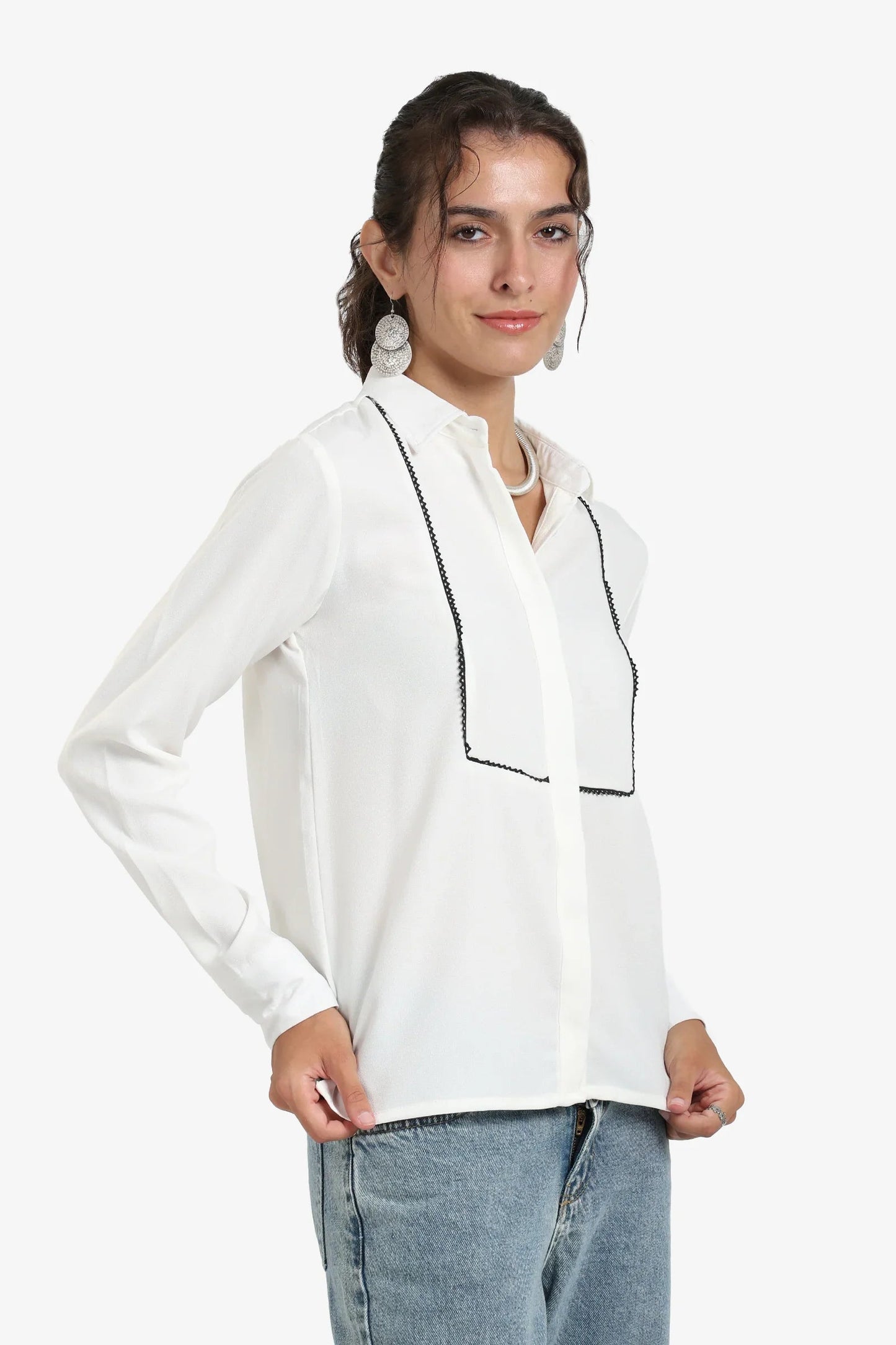 Stitched Front Panel Shirt