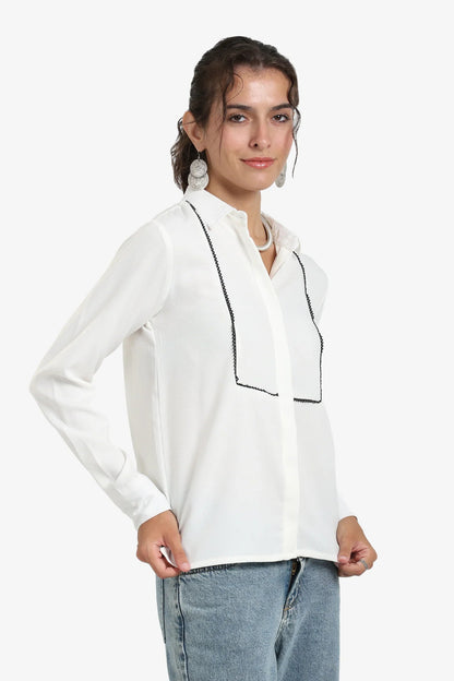 Stitched Front Panel Shirt