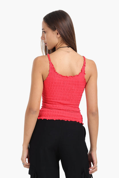 Seamless Microfiber Crinkled Top