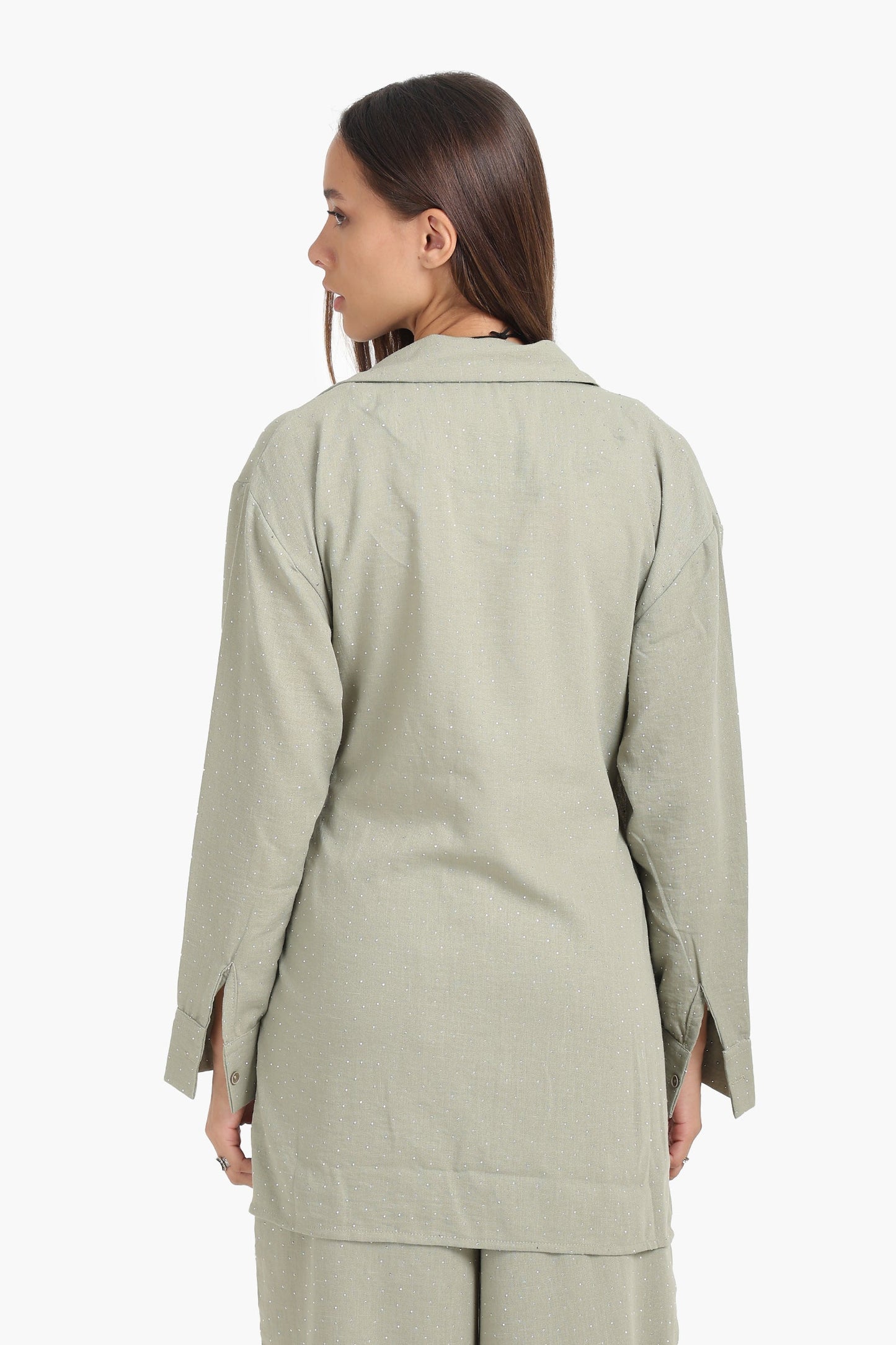 كارديجان بتصميم ملفوف ومرصع بالترتر