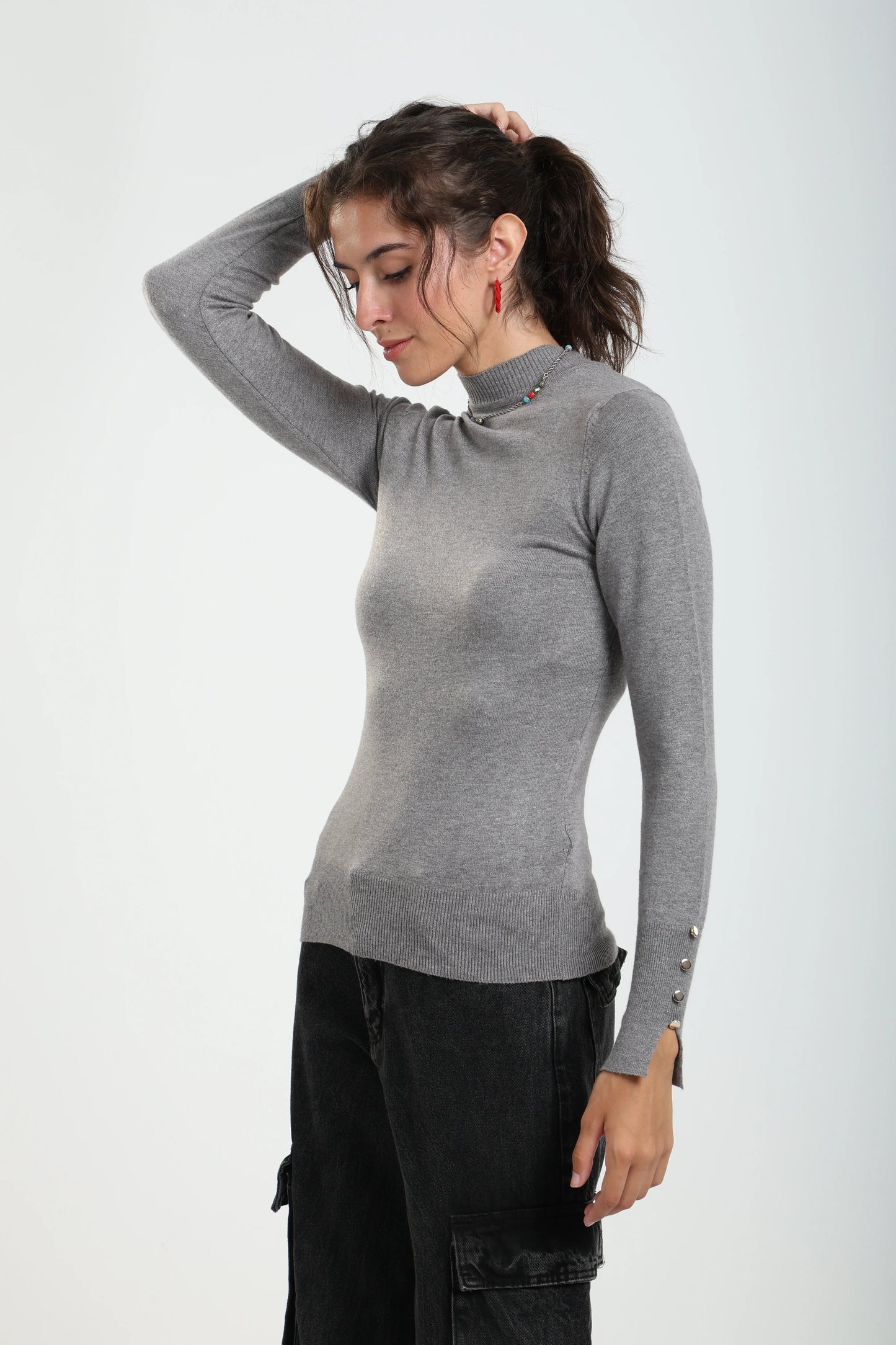 Mock Neck Pullover