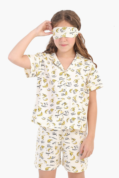 Bananas Print Pyjama for Girls