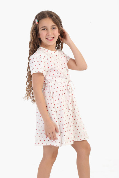 Strawberry Print Nightgown for Girls