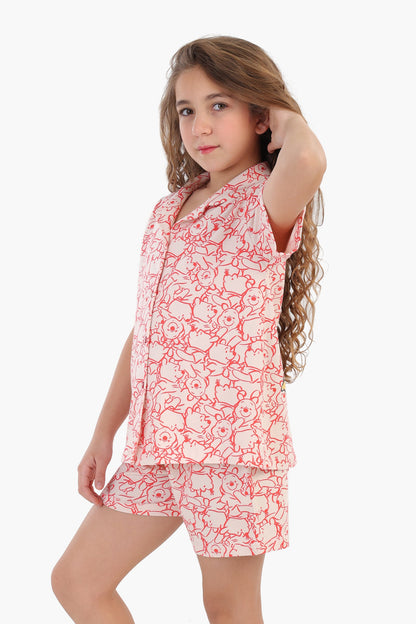 طقم بيجامة صيفي للبنات