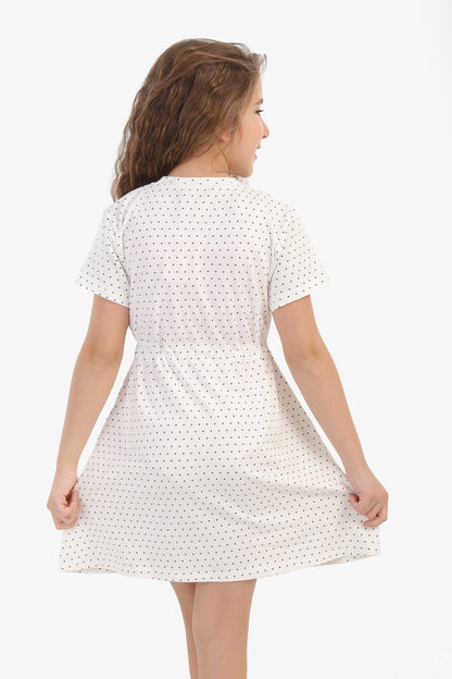 Dotted Nightgown for Girls