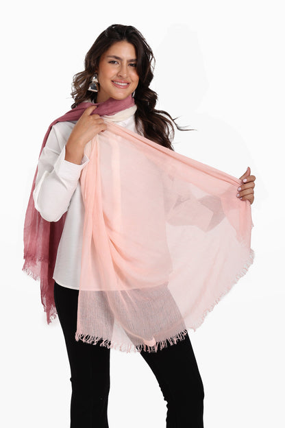 Gradient Cotton Scarf