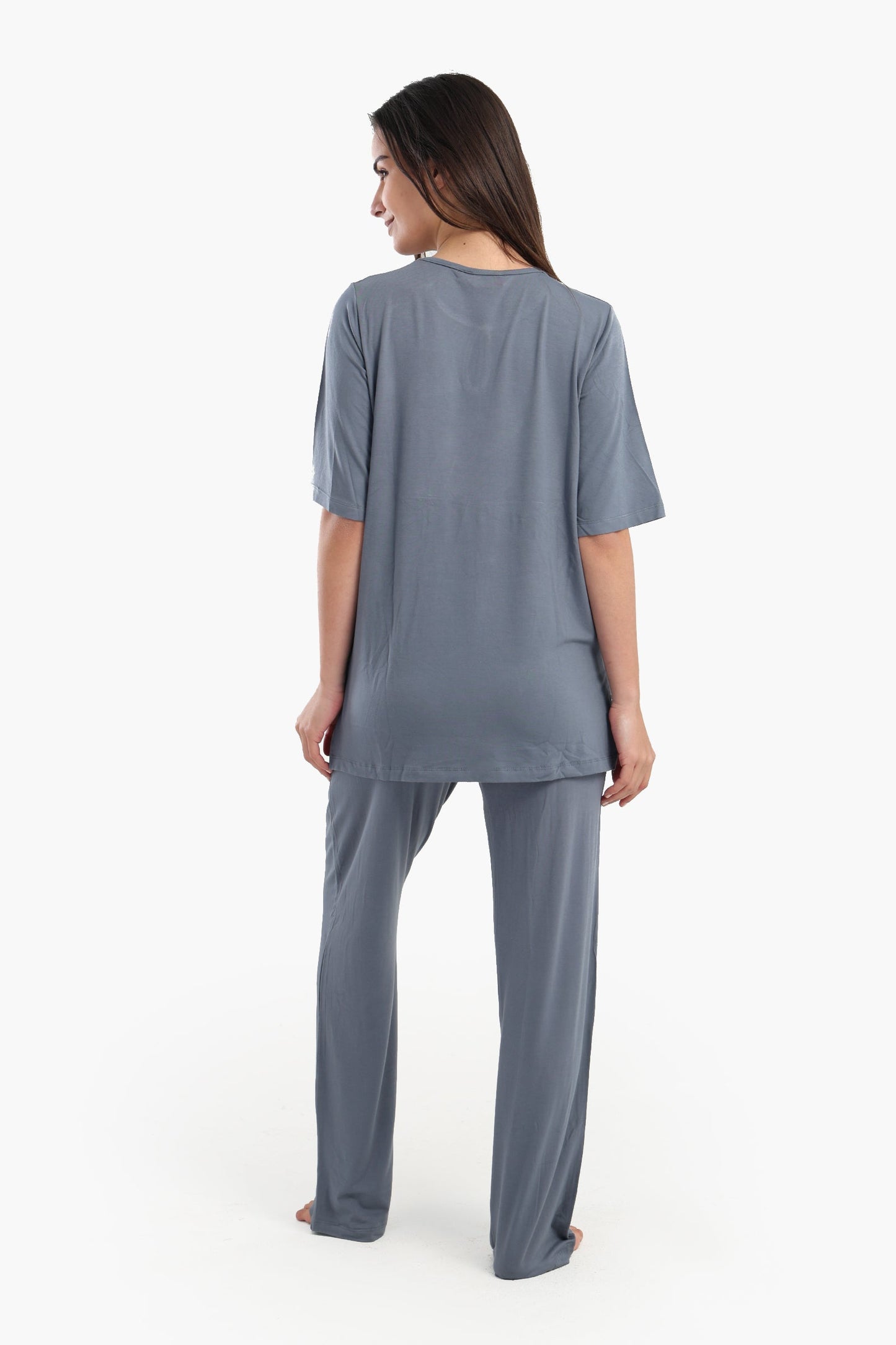 Pyjama Set with Keyhole Top