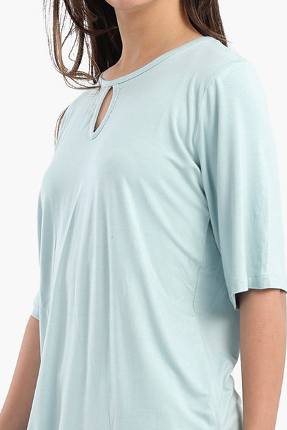 Pyjama Set with Keyhole Top