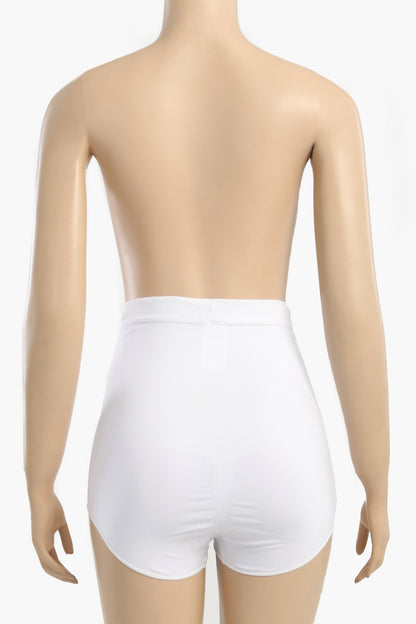 مشد أبيض بدون درزات