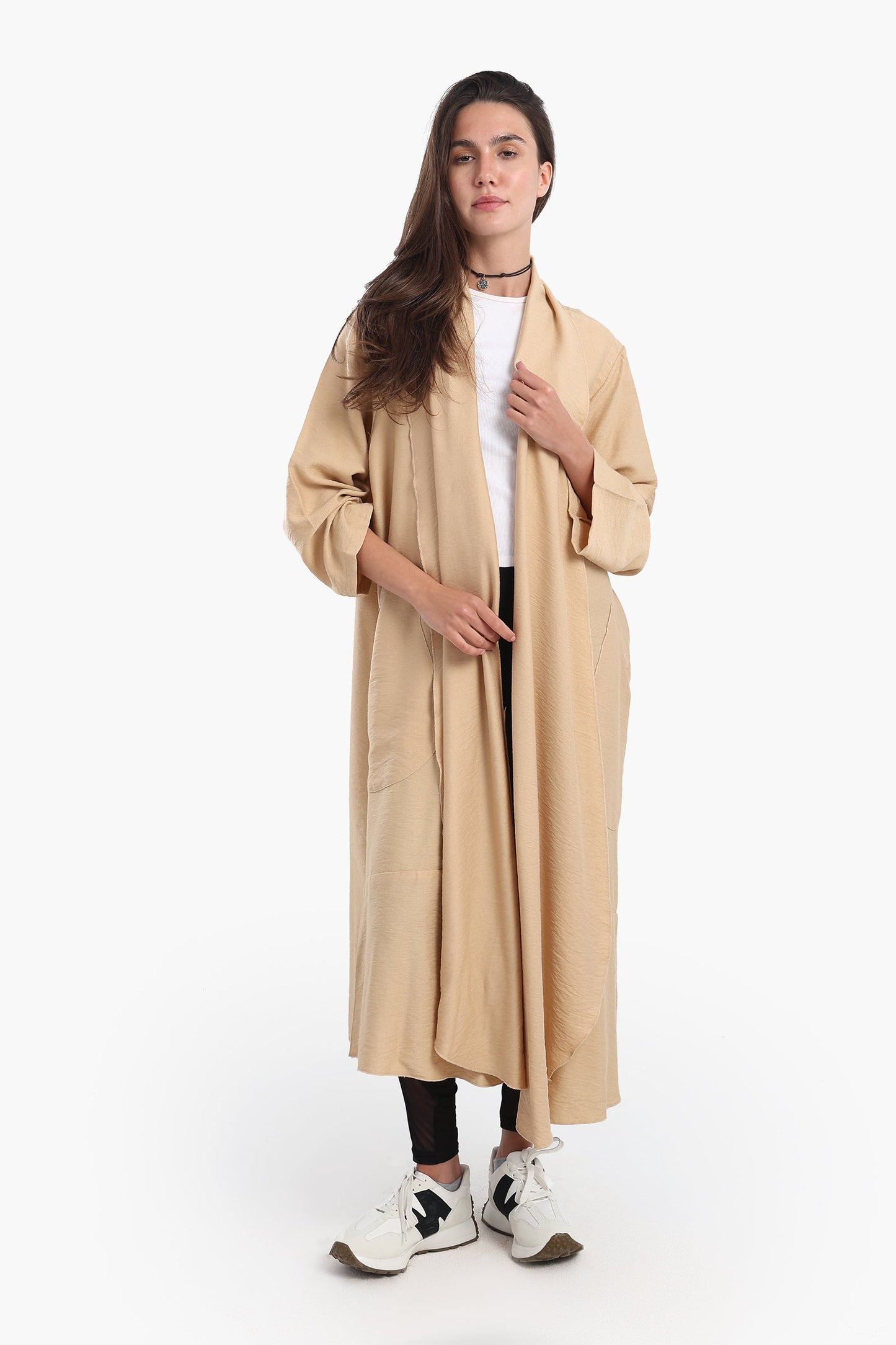 كارديجان مفتوح من الأمام كبير الحجم