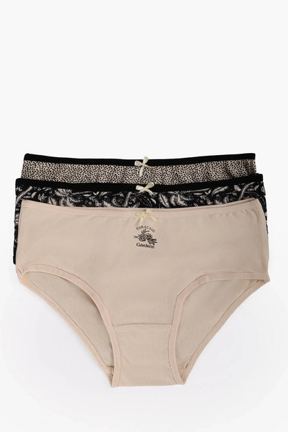 Pack of 3 Colored Brief Panties