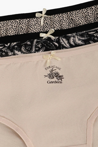 Pack of 3 Colored Brief Panties