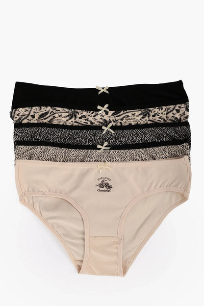 Pack of 5 Colored Bikini Panties