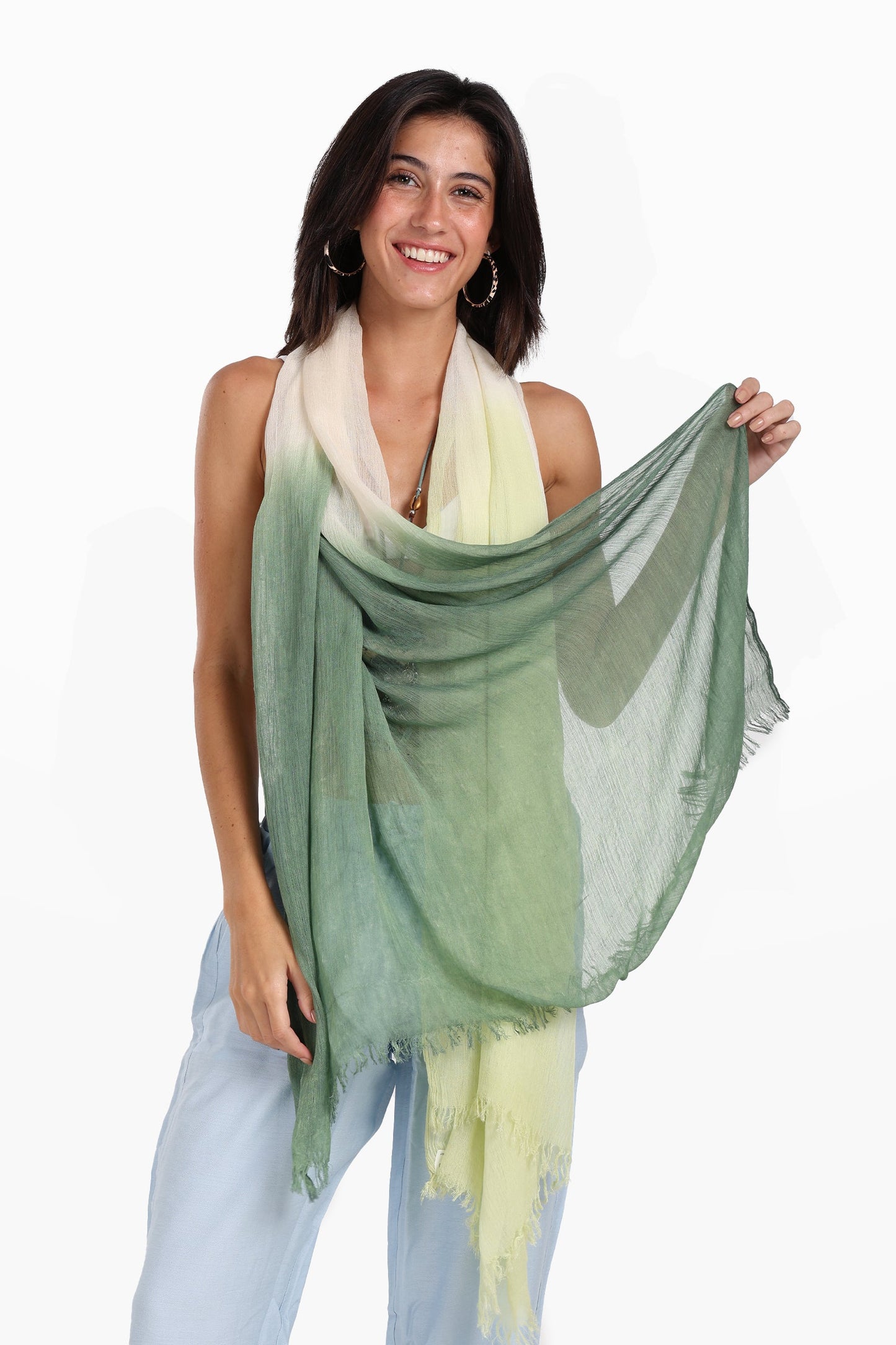 Gradient Cotton Scarf