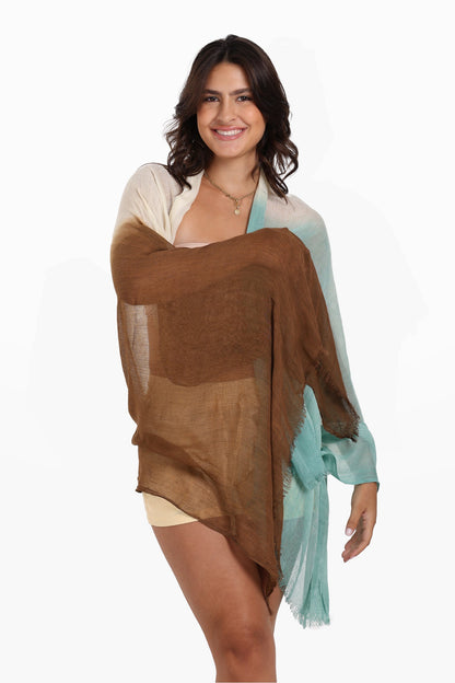 Gradient Cotton Scarf