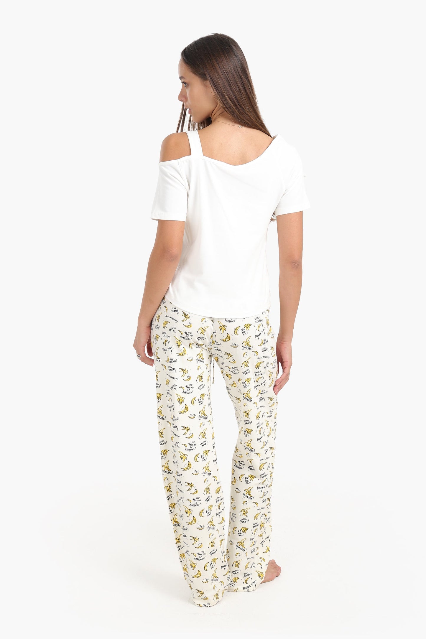 Shoulder Cut-Out Pyjama Set