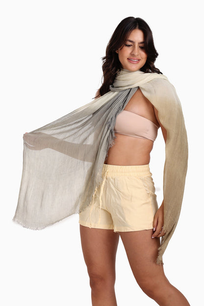 Gradient Cotton Scarf