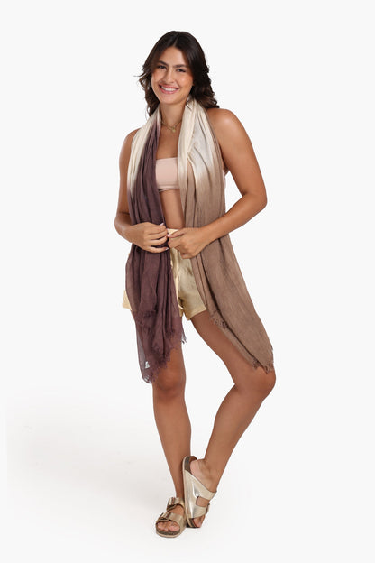 Gradient Cotton Scarf