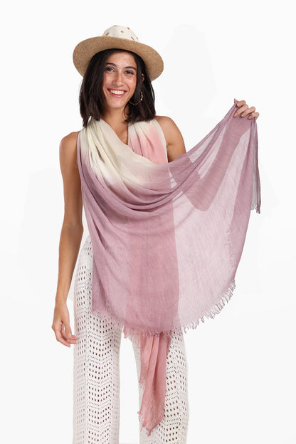 Gradient Cotton Scarf