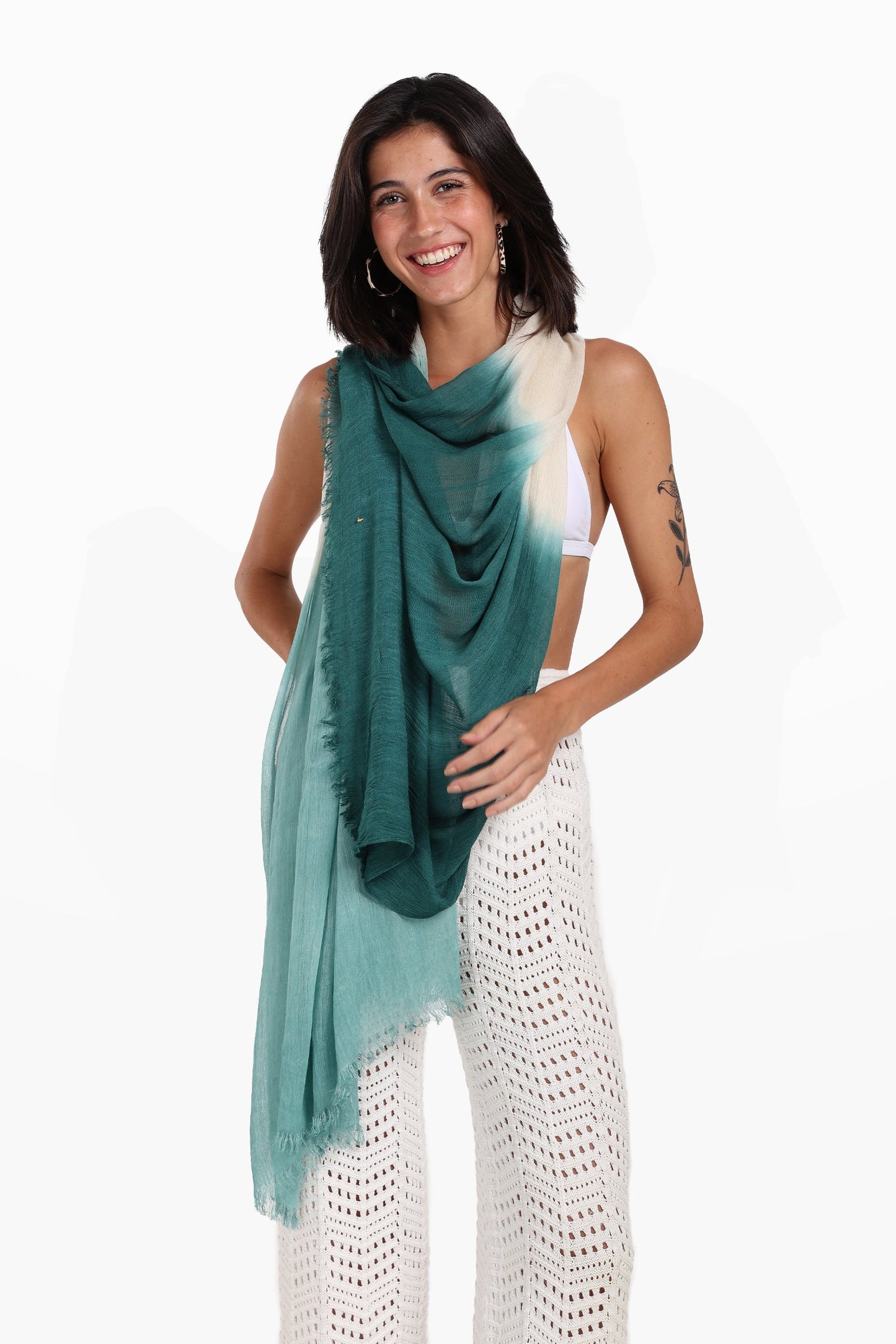 Gradient Cotton Scarf
