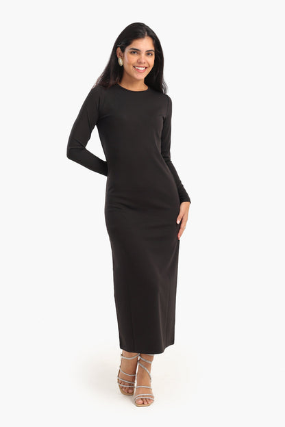 Chic Slim Fit Midi Dress
