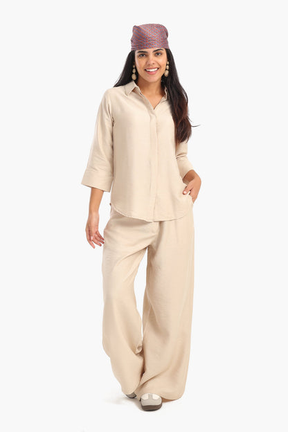 Shirt with Full Hidden Placket