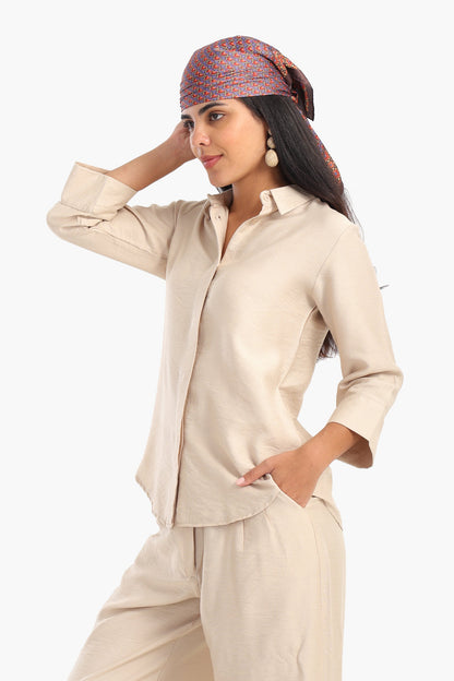 Full Hidden Placket Shirt