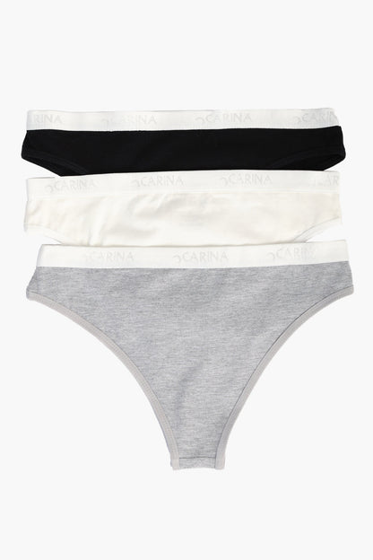 Pack of 3 Colored Bikini Panties