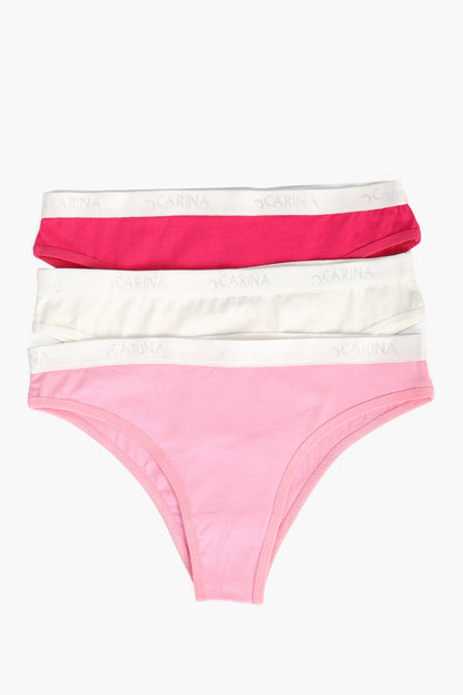 Pack of 3 Colored Bikini Panties