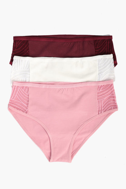 Pack of 3 Colored Brief Panties