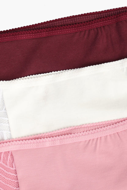 Pack of 3 Colored Brief Panties