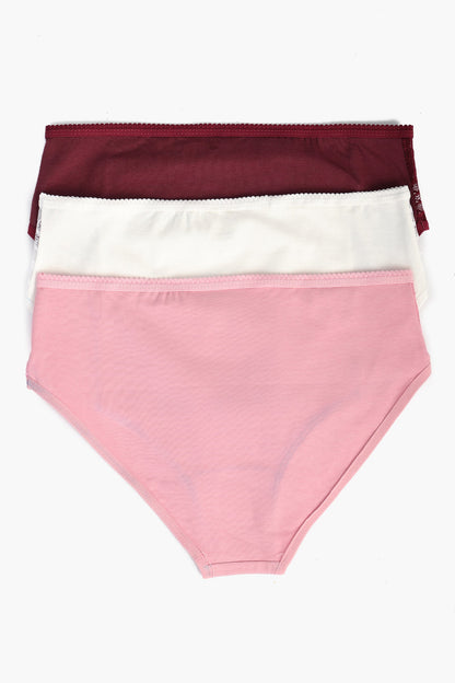 Pack of 3 Colored Brief Panties