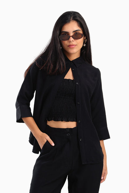 Full Hidden Placket Shirt