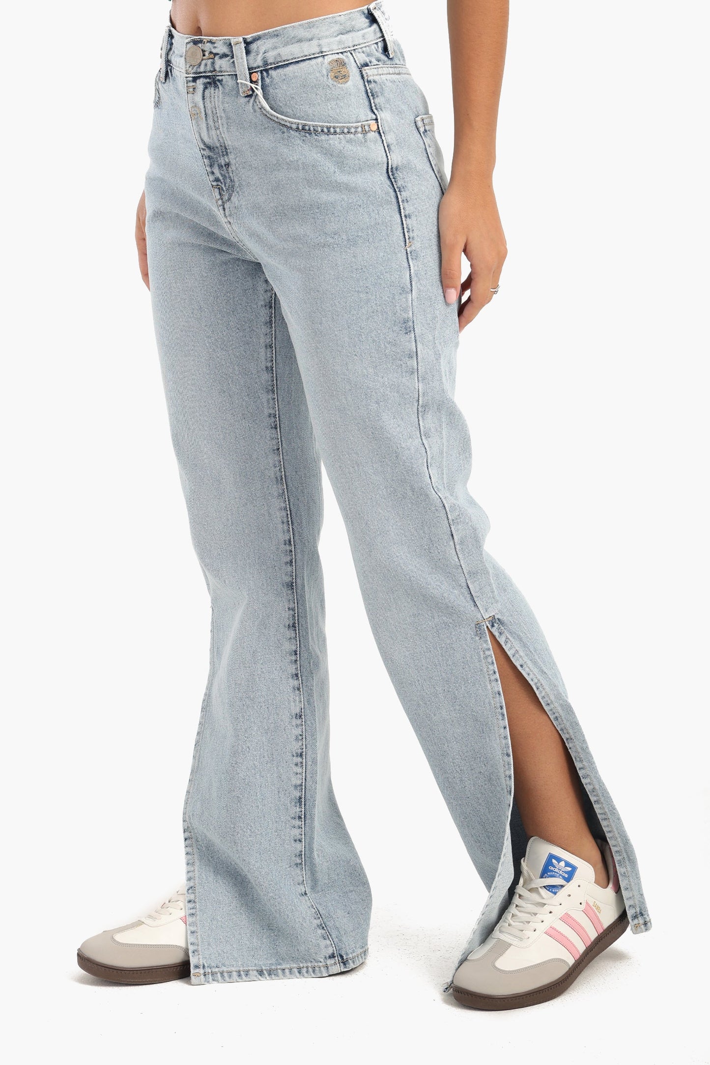 Jeans With Side Slits