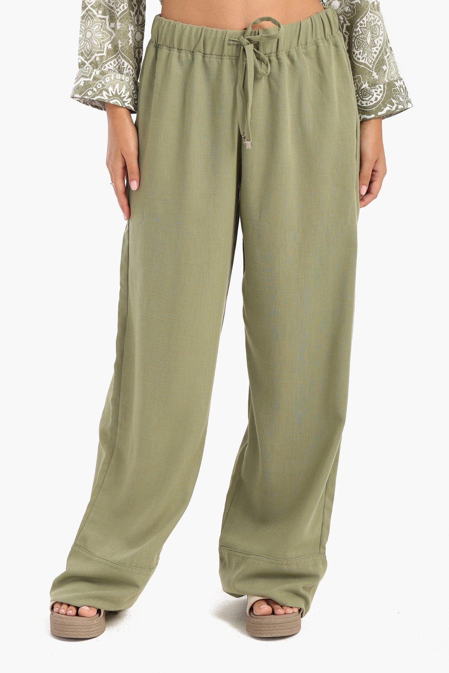 Tencel Wide Leg Pants