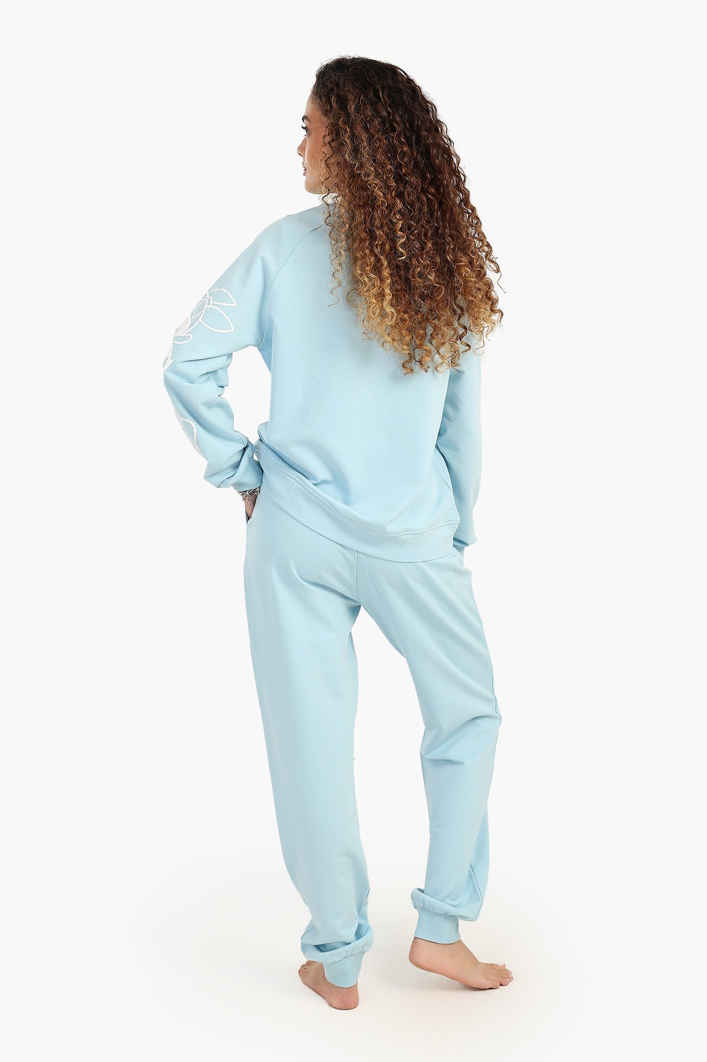 Blue French Terry Pyjama Top