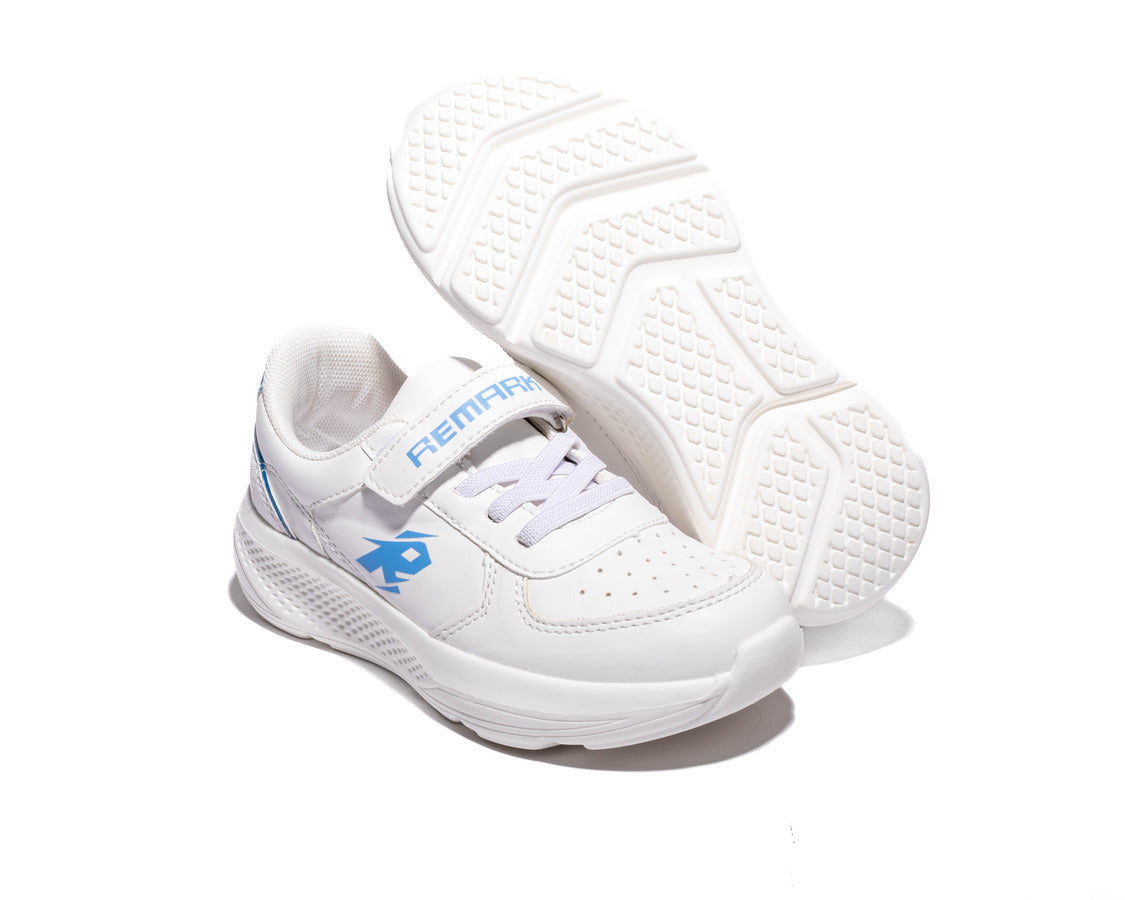 Remark White*Sky Blue Sports Sneakers for Boys